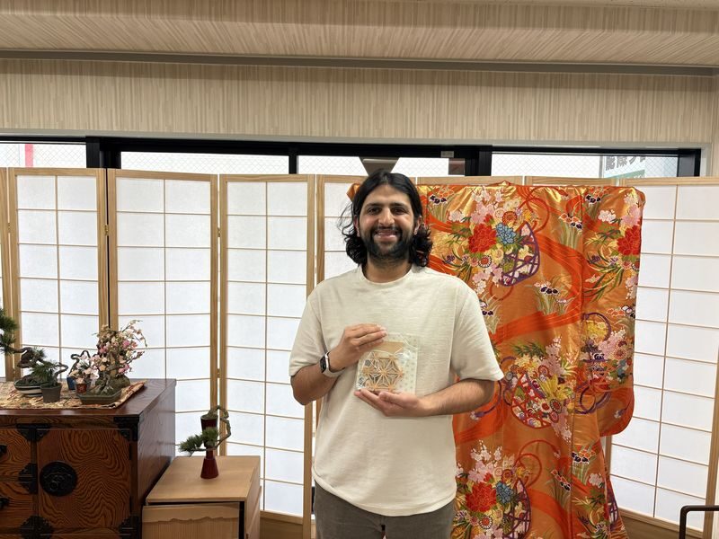 Asakusa: Discover the Art of Kumiko Make Your Own Coaster - Matcha makes a calm finish