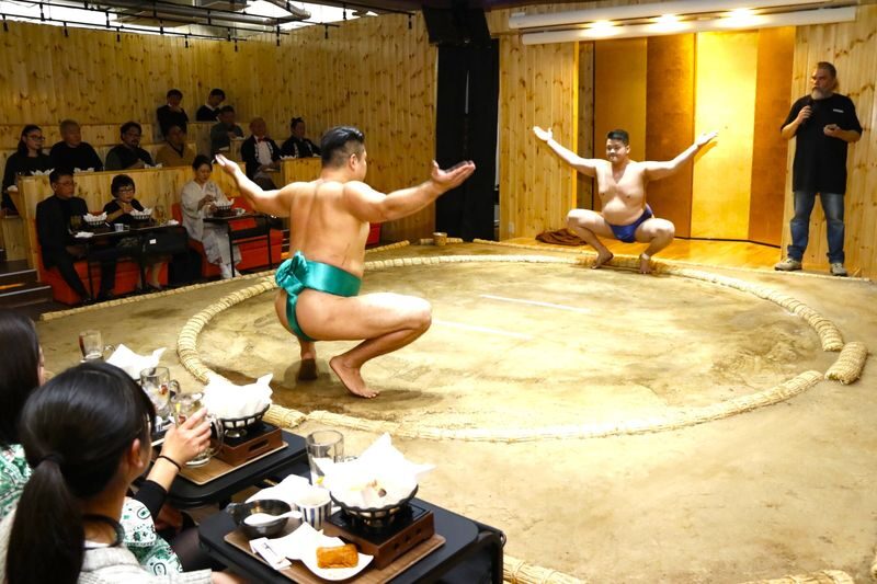 Asakusa Sumo Club Sumo Show Admission with Chankonabe in Tokyo - Sumo close up in the heart of Asakusa