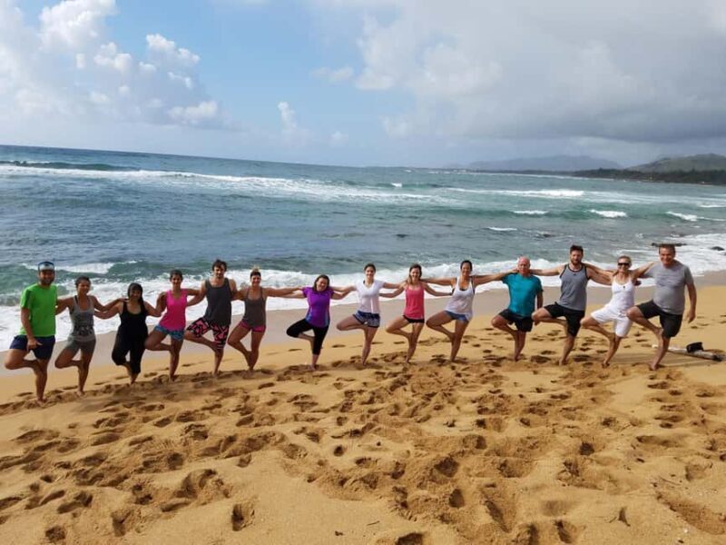 At the Kauai Shores Hotel: Kauai Yoga on the Beach Class - Key Points