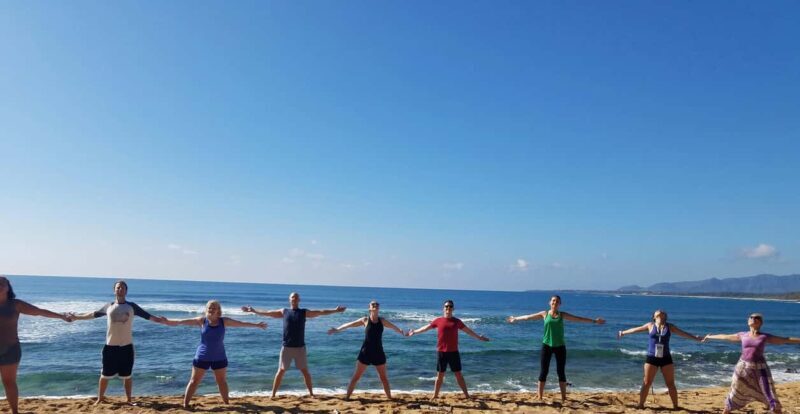 At the Kauai Shores Hotel: Kauai Yoga on the Beach Class - A Close Look at the Kauai Yoga on the Beach Experience