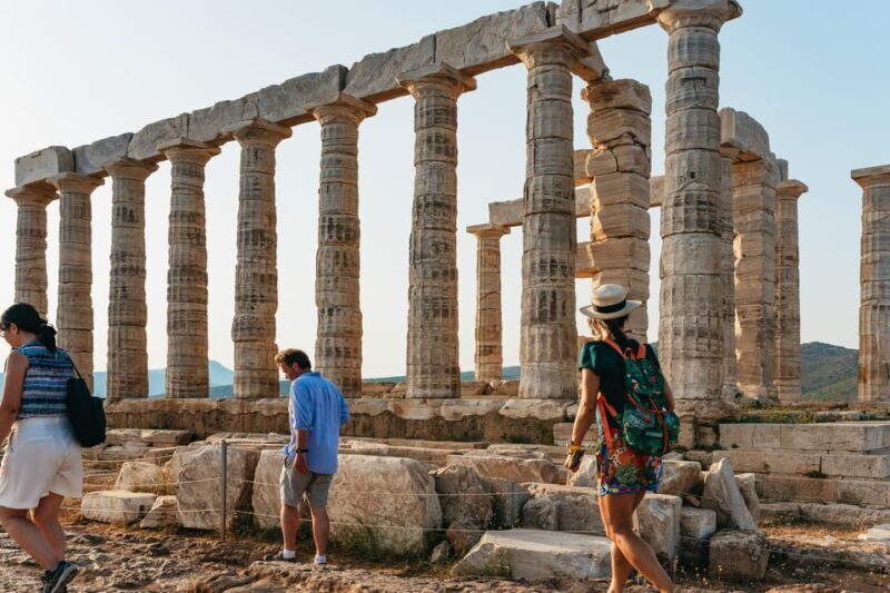 Athens: Cape Sounion & Poseidon Temple Sunset Half-Day Trip - Arrival at Cape Sounion and Free Time