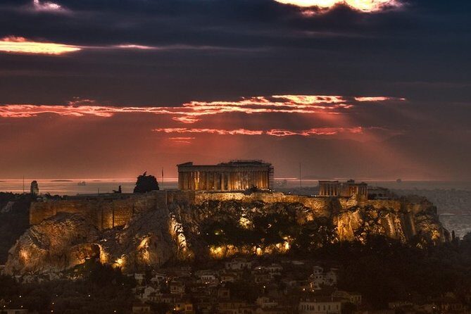 Athens Greece Night Tour - The View from Lycabettus Hill
