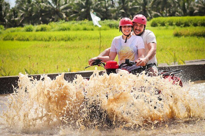 ATV Quad Bike Kuber Through Waterfall, Tunnel And Rice Field - Key Points