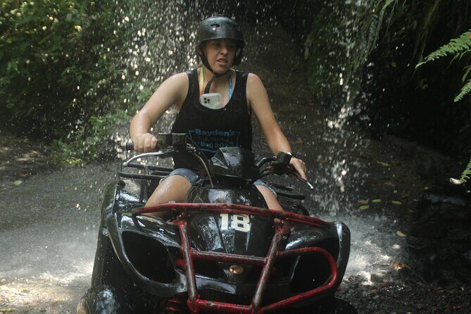 ATV Quad Bike Through Tunnel and Waterfall - Key Points