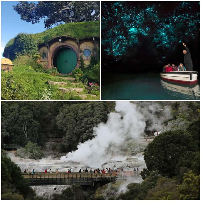 Auckland: Hobbiton, Rotorua, Waiotapu and Waitomo 3-Day Tour - Key Points