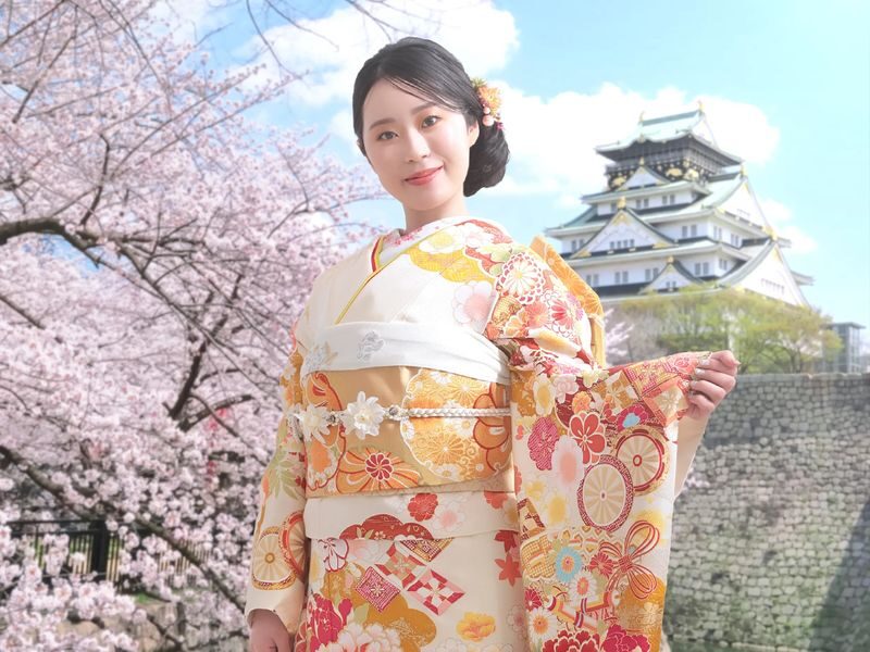 Authentic Japanese Kimono Rental and Photography Experience (Osaka Castle, Namba Shrine, Street Snap Walk) - Choosing a kimono and getting dressed