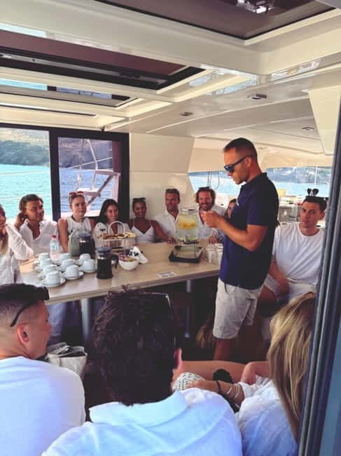 Ayia Napa: Sunset Catamaran Cruise with Snacks & Drinks - Water Stops at Cape Greco and Blue Lagoon
