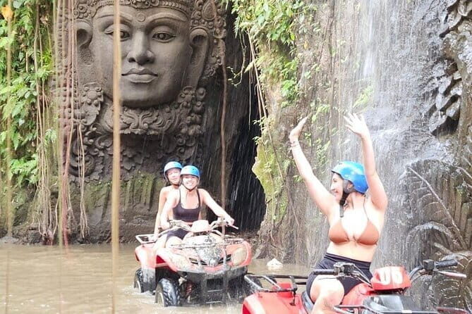 Bali ATV Ride Waterfall,River,Rice Field,Gorilla cave Ubud-Lunch - FAQs