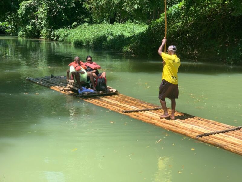 Bamboo rafting with limestone massage and shopping - Key Points