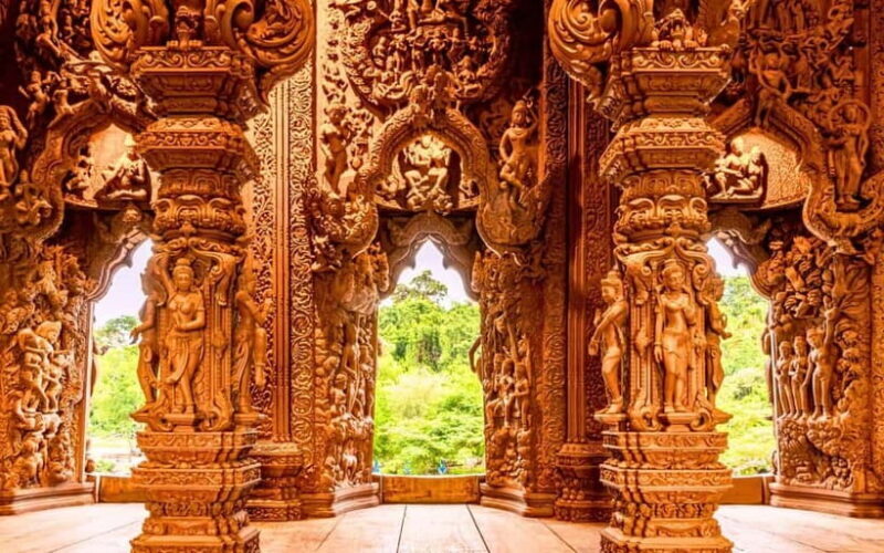 Bangkok: Pattaya Truth Sanctuary Guided Tour & Coral Island - Key Points