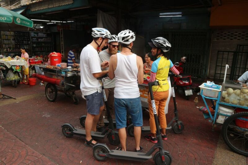 Bangkok: Riverside E-Scooter Adventure with StreetFood Snack - Frequently Asked Questions
