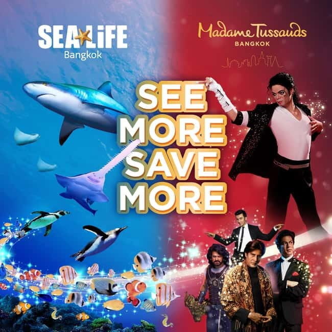 Bangkok: SEA LIFE Bangkok & Madame Tussauds Entry Ticket - Key Points