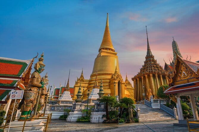 Bangkok: The Majestic Grand Palace-Wat Pho-Wat Arun Walking Tour - Key Points