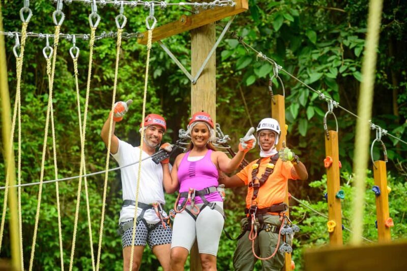 Barbados: Signature Park Pass & Gully Challenge Adventure - Refreshments & Relaxation—Green Monkey Pool & Poolside Bar