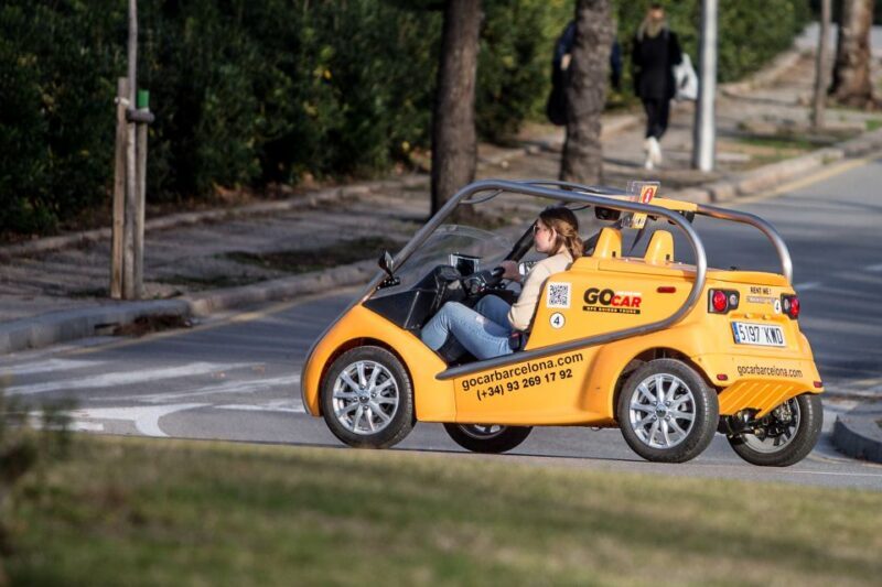 Barcelona: City Center and Olympic Park GoCar Experience - Key Points