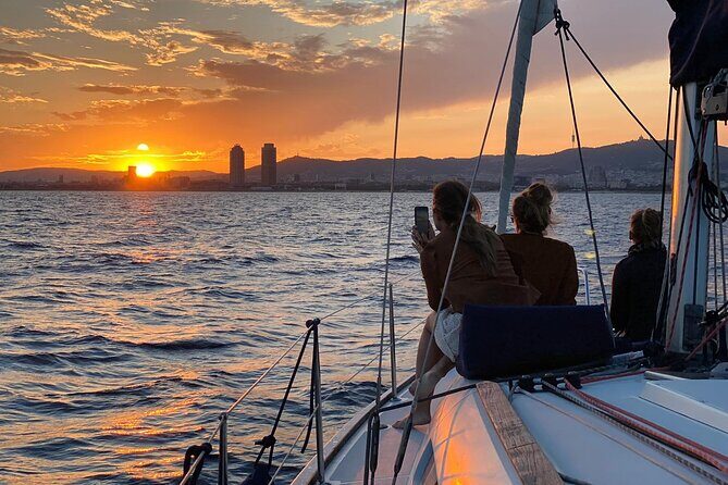 Barcelona Sunset Cruise with Open Bar of Cava and Snacks - A Refreshing Way to Watch Barcelona’s Sunset