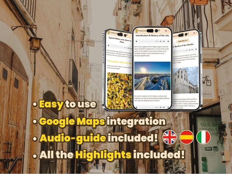 Bari: Digital guide made with a Local for your tour - An In-Depth Look at the Digital Bari Tour