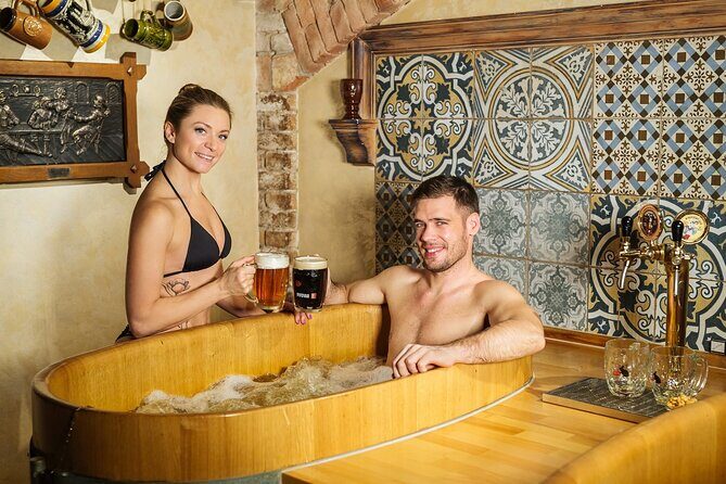 Beer Spa for 2 people/ 1 tub - 1 hour Activity in Prague - Key Points