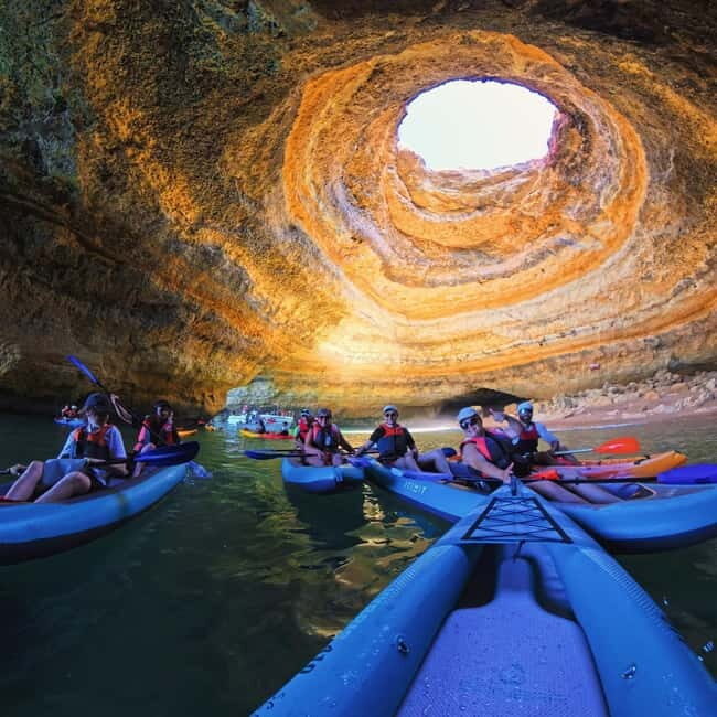 Benagil: Guided Kayak Tour inside caves and Praia da Marinha - Who Should Book This Tour?