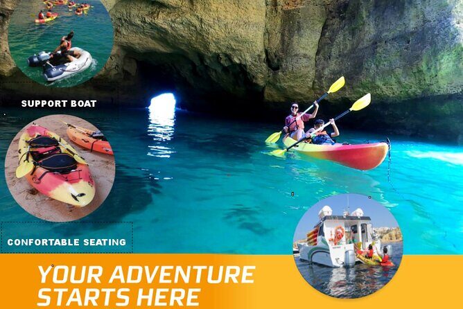 Benagil Kayak Tour On Board a Fantastic Catamaran - Key Points