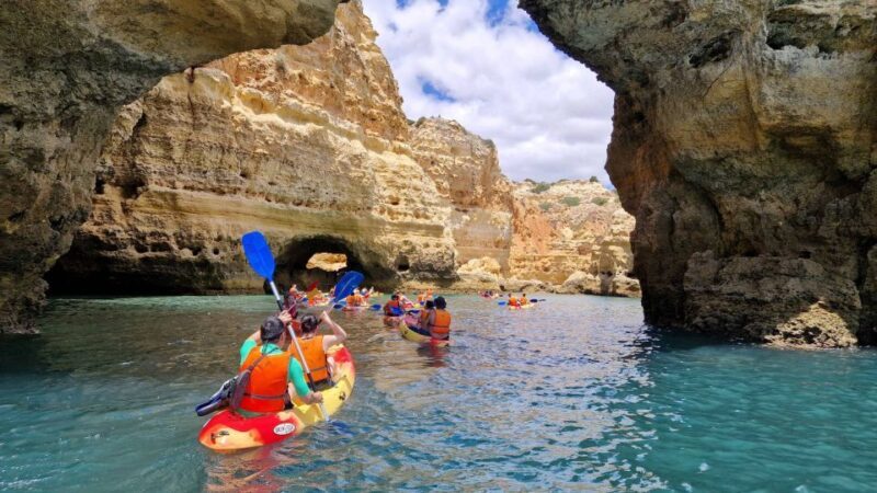 Benagil: Sunrise kayak tour Benagil caves and secret spots - Key Points