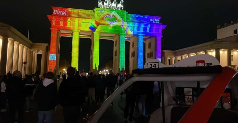 Berlin: taxi-bicycle Tour by Night and Illuminations - Exploring Berlin’s Festival of Lights from a New Angle