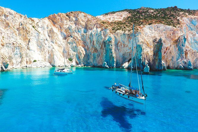 Best of Milos and Poliegos Catamaran snorkelling Cruise with BBQ - Experience the Best of Milos and Poliegos on a Catamaran Snorkelling Cruise with BBQ