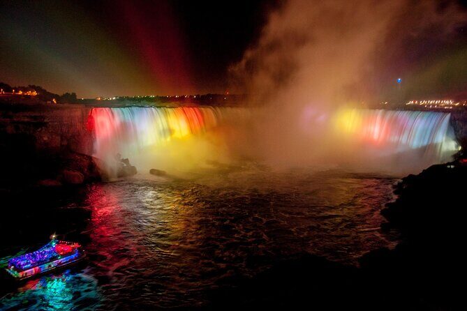 Best of Niagara Falls USA and Canada Night Tour with Skylon Tower - Key Points