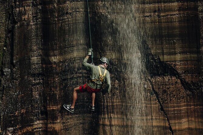 Best Rappel in Guatemala (42 mts. high waterfall near Antigua) - An Exciting Rappel Adventure Near Antigua