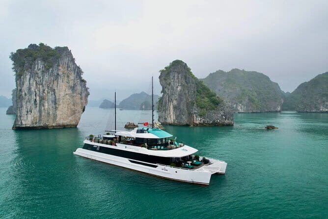 Best Selling Catamaran Cruise Premium Day Trip Explore Halong Bay - Key Points