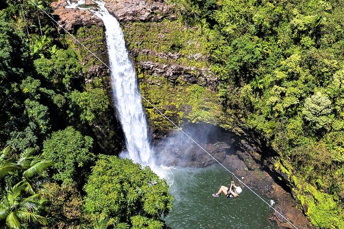 Big Island Zipline over KoleKole Falls w/ Hilo Cruise Ship Pickup - Key Points