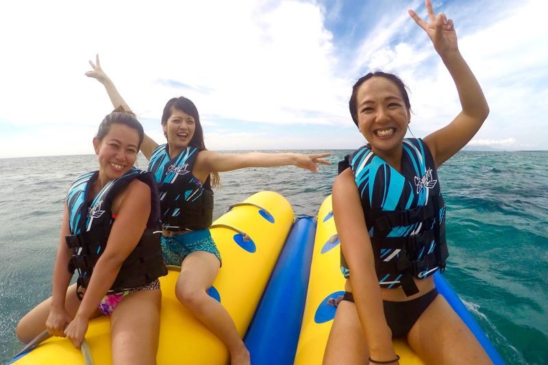 Blue Cave Diving/Snorkeling & Banana Boat Experience in Okinawa - The banana boat: fun, but keep expectations modest