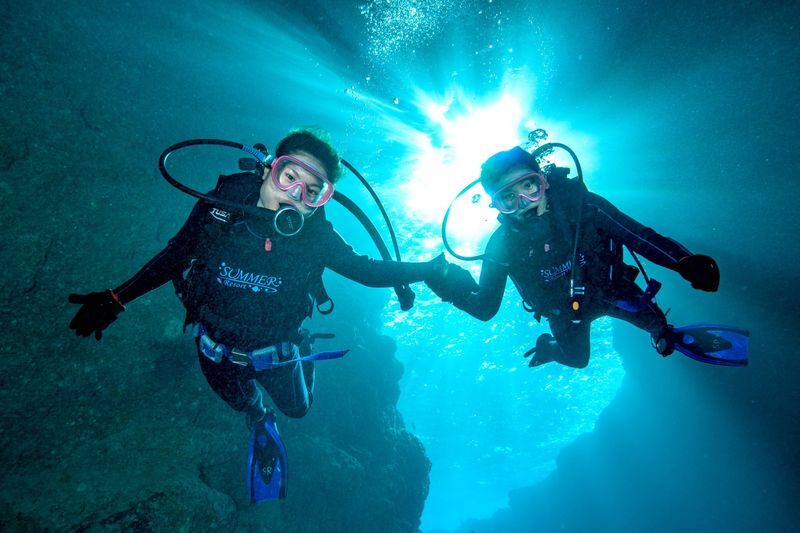Blue Cave Diving/Snorkeling & Banana Boat Experience in Okinawa - Timing, meeting points, and what to bring