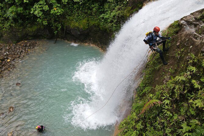 Blue Falls Canyoning Tour (4 abseils, slides, pools) - The Sum Up