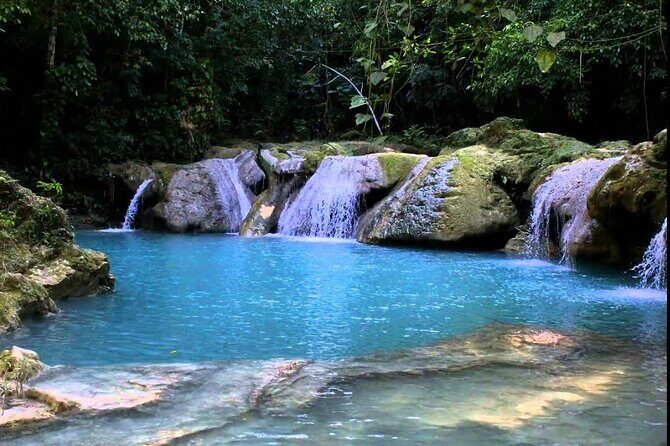 Blue Hole and Dunns River Falls Tour with Lunch and Cocktails at Reggae Hill - Exploring the Water Wonders of Ocho Rios
