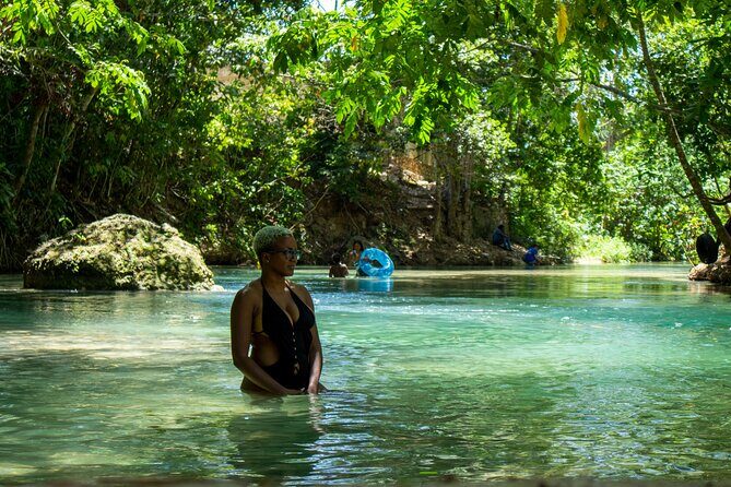 Blue Hole and Dunns River Falls Tour with Lunch and Cocktails at Reggae Hill - Authenticity and Guide Experience
