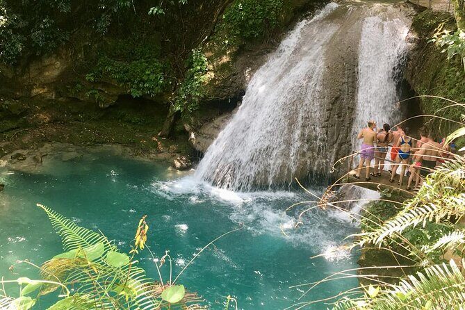 Blue Hole or Dunns River and Luminous Lagoon from Montego Bay - Discover the natural beauty of Jamaica with this comprehensive tour from Montego Bay, visiting Dunn’s River Falls, Blue Hole, and Luminous Lagoon. For $167 per person, youll spend about 5 to 6 hours exploring some of the islands most iconic attractions. The tour includes private, air-conditioned transportation and all entrance fees, making it a convenient way to experience these unforgettable sights.