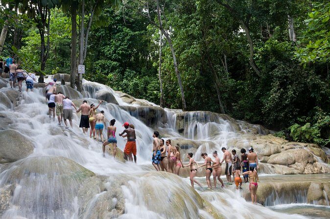 Blue Hole Secret Falls and Dunns River Falls Private Tour - Authentic Moments from Travelers