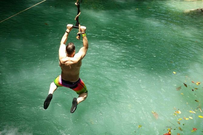Blue Hole Waterfall & Beach Break Shore Excursion from Port of Falmouth - Lunch at a Local Jerk Center