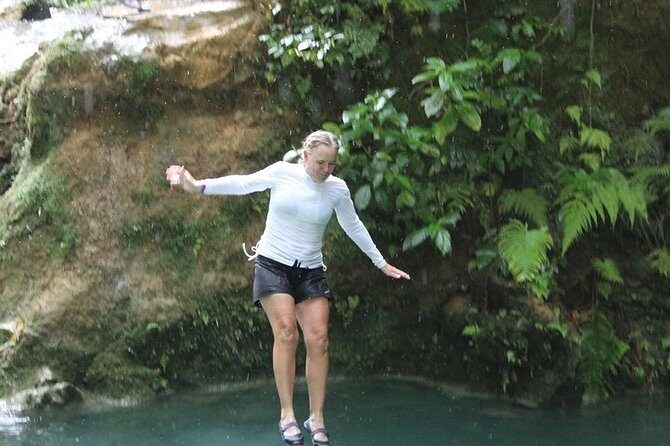 Blue Hole waterfalls from Runaway bay - A Closer Look at the Blue Hole Waterfalls Tour