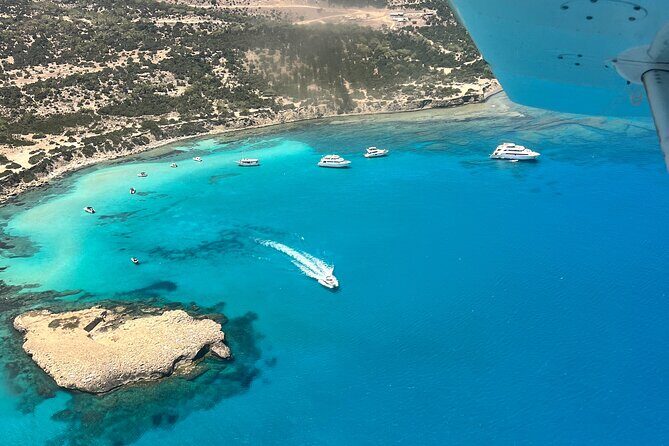 Blue Lagoon Latchi Pafos, glass bottom boat+water slide F/D trip - Discovering the Best of Cyprus’s Coastal Beauty