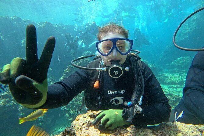 Boat entry diving at the Blue Cave in Onna Village, Okinawa! - Practical Tips and Considerations