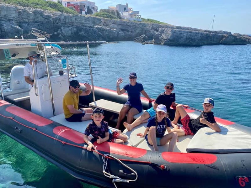 Boat trip along the south coast of Menorca: snorkeling and stand up paddle. - Key Points