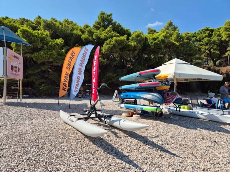 Bol: Zlatni Rat Beach Kayak Tour with Snorkeling - Meeting Point and Practical Details