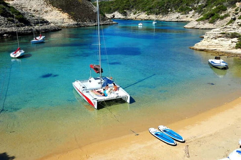 Bonifacio: Catamaran trip with snorkeling at the Lavezzi Islands - An Authentic Corsican Sea Adventure