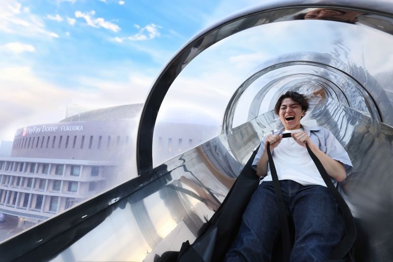 BOSS E ZO FUKUOKA Amusement Facility Ticket in Fukuoka - The ZEKKEI Slider: high up, then down fast