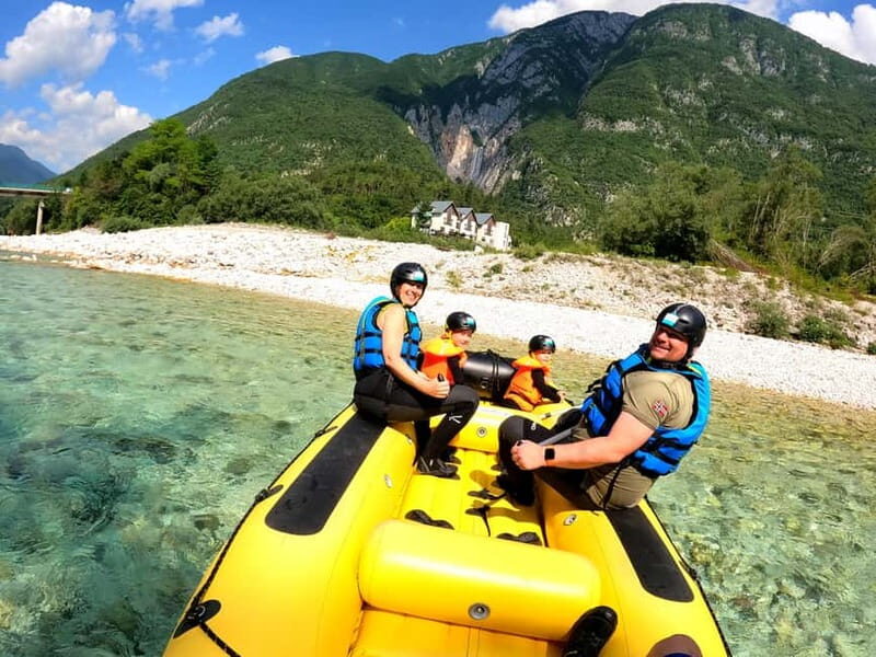 Bovec: Kinder Rafting on Soa River from 4years +FREE photos - Detailed Breakdown of the Itinerary
