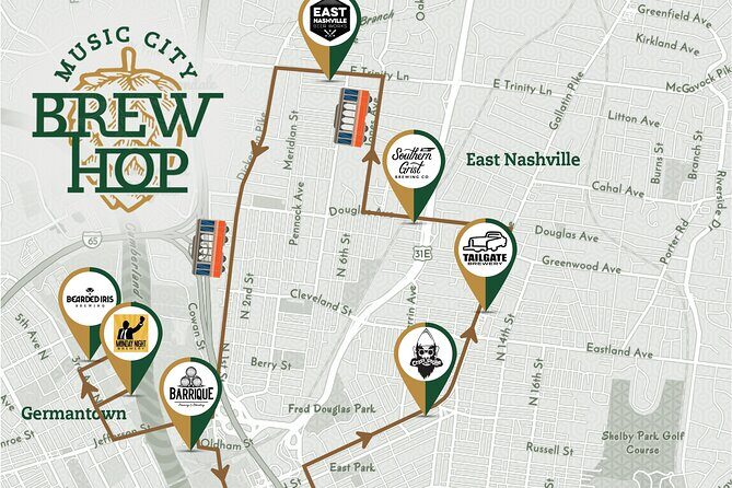 Brewery Hop-On Hop-Off Trolley Tour of Nashville - Key Points