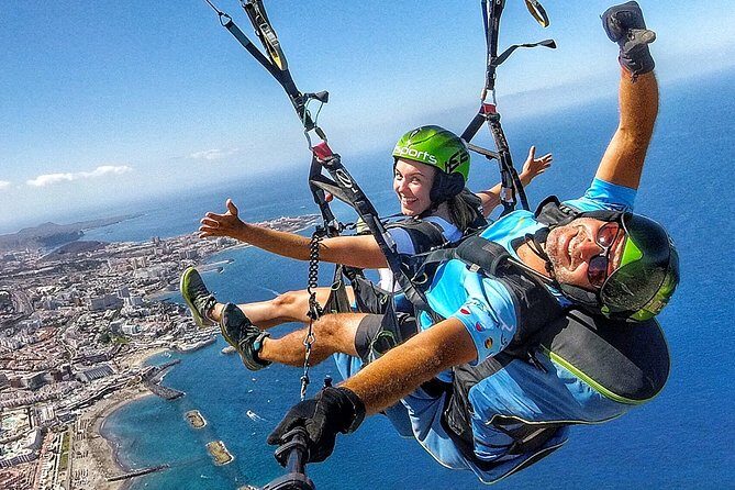 BRONZE tandem paragliding flight in South Tenerife, free pick up - Who Will Love This?