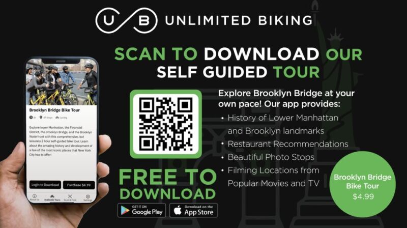 Brooklyn Bridge Self-guided Bike Tour App - Audio + Written - Authentic Traveler Feedback